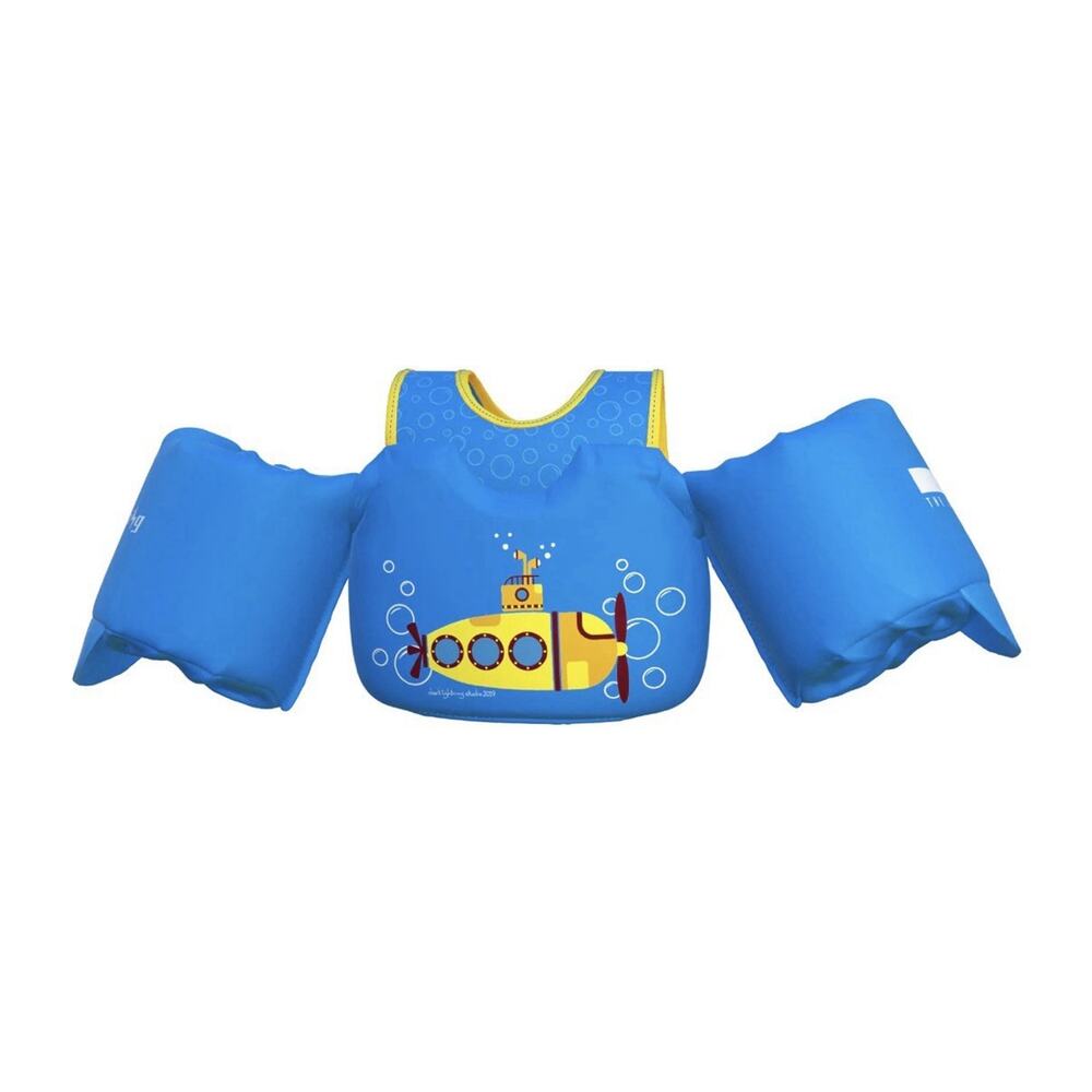 Dark Lightning Blue Submarine Childs swim vest water wings - Child 33-55 lbs